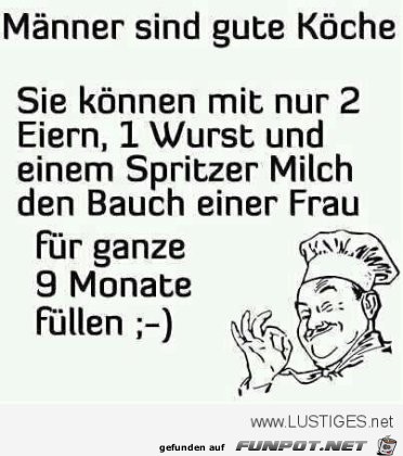 Mnner sind gute Kche