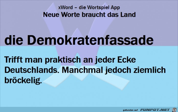 Neue-Worte-Demokratenfassade Neue-Worte-Demokratenfassade