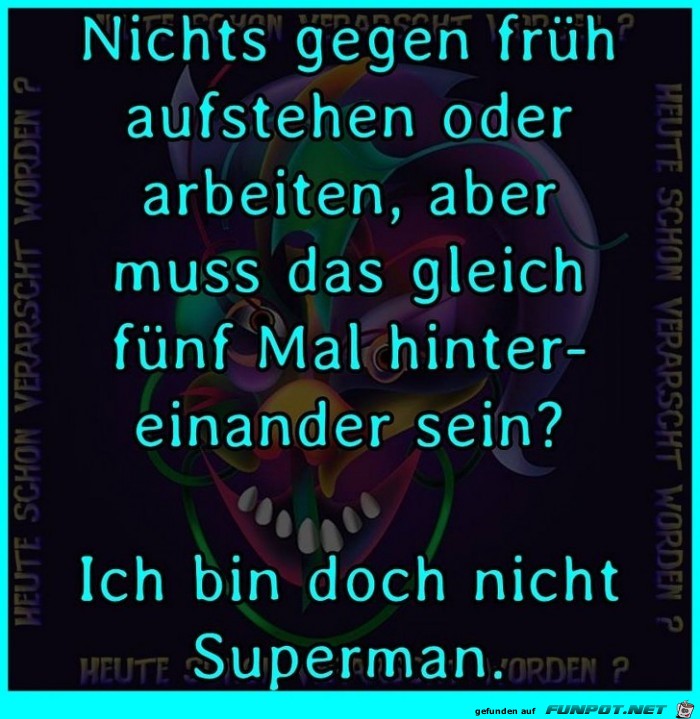 Ich bin nicht Superman