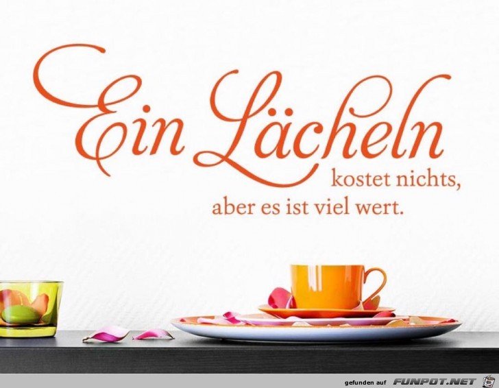 ein Lächeln ein Lächeln