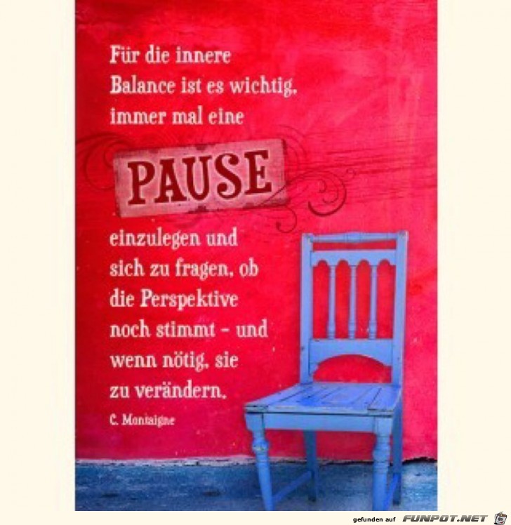 immer mal eine Pause