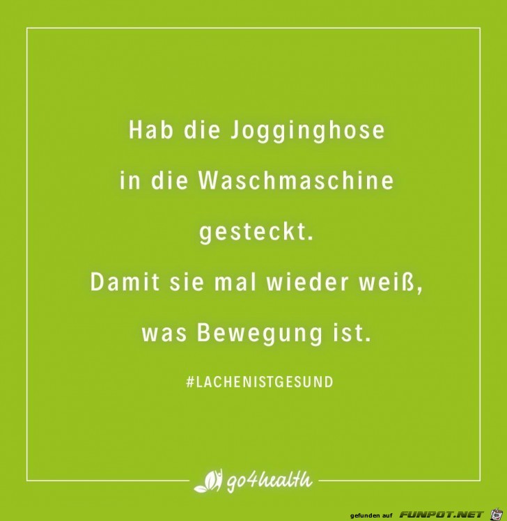 Hab die Jogginghose