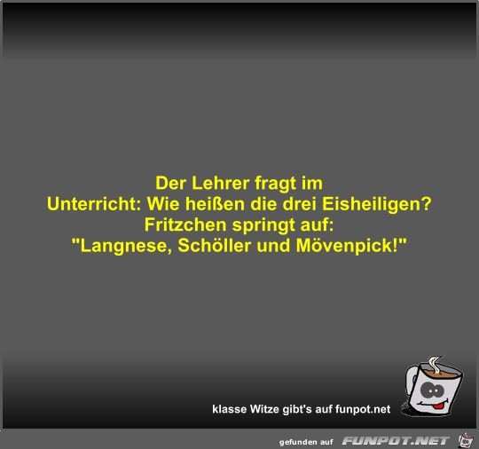 Der Lehrer fragt im Unterricht Der Lehrer fragt im Unterricht