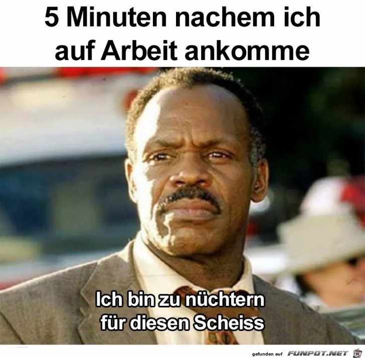 Wenn ich morgens zur Arbeit komme