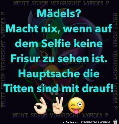 Mdels machen Selfie