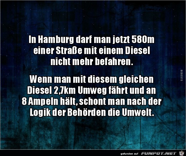 nicht mehr mit Diesel fahren,.... nicht mehr mit Diesel fahren,....