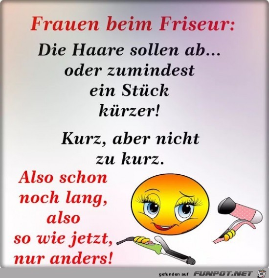 Frauen beim Friseur... Frauen beim Friseur...