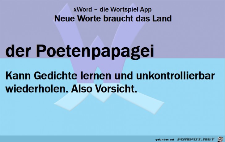 Neue-Worte-Poetenpapagei Neue-Worte-Poetenpapagei