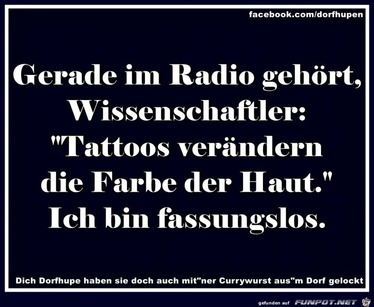 Gerade im Radio gehrt