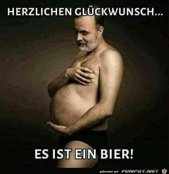 Es ist ein Bier