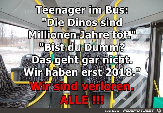 Die Dinos sind