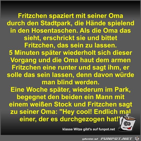 Fritzchen spaziert mit seiner Oma durch den Stadtpark Fritzchen spaziert mit seiner Oma durch den Stadtpark