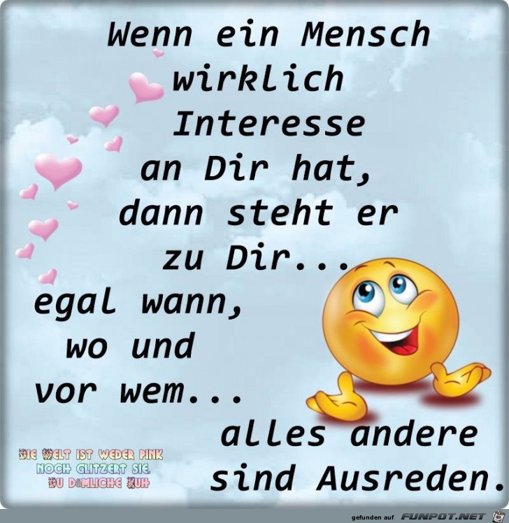 Wenn ein Mensch wirklich Interesse an dir hat Wenn ein Mensch wirklich Interesse an dir hat