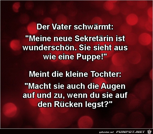 der Vater schwrmt:...