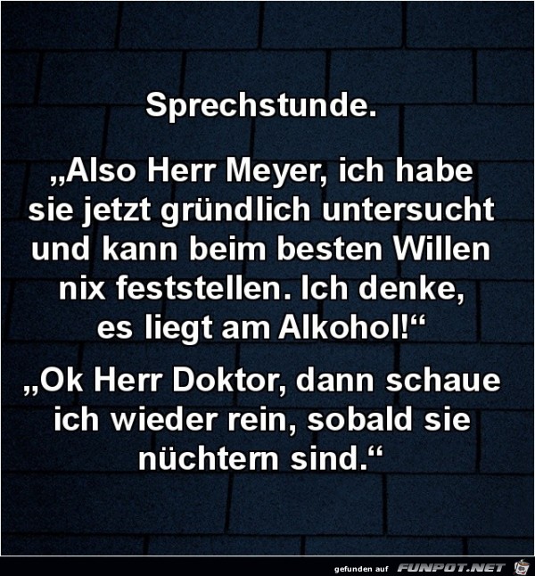 Sprechstunde... Sprechstunde...