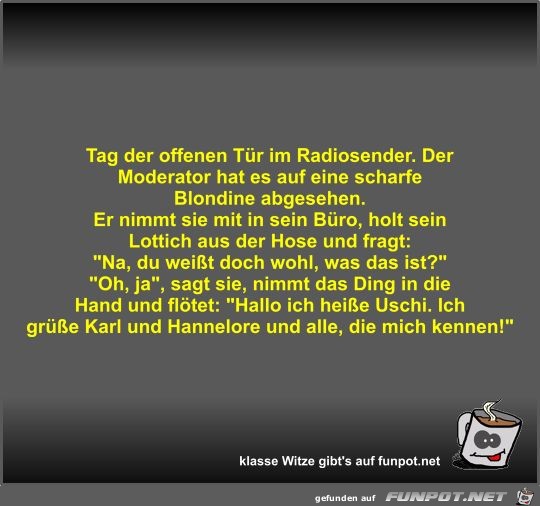 Tag der offenen Tür im Radiosender Tag der offenen Tür im Radiosender