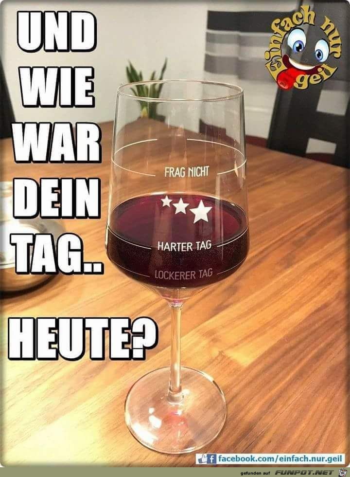 wie war dein Tag ?