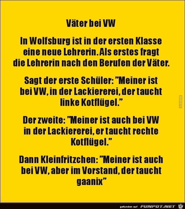 Vter bei VW...