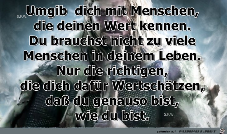 Umgib dich mit Menschen Umgib dich mit Menschen