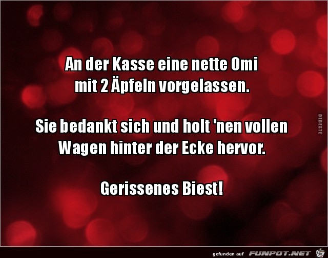 an der Kasse an der Kasse