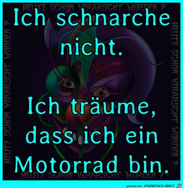 Ich schnarche nicht Ich schnarche nicht