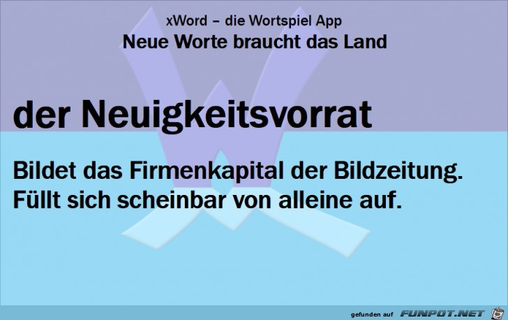 Neue-Worte-Neuigkeitsvorrat