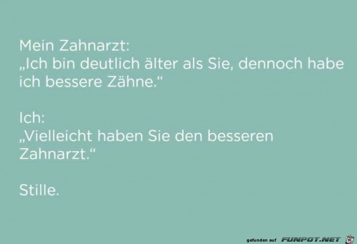 Diskussion mit dem Zahnarzt Diskussion mit dem Zahnarzt