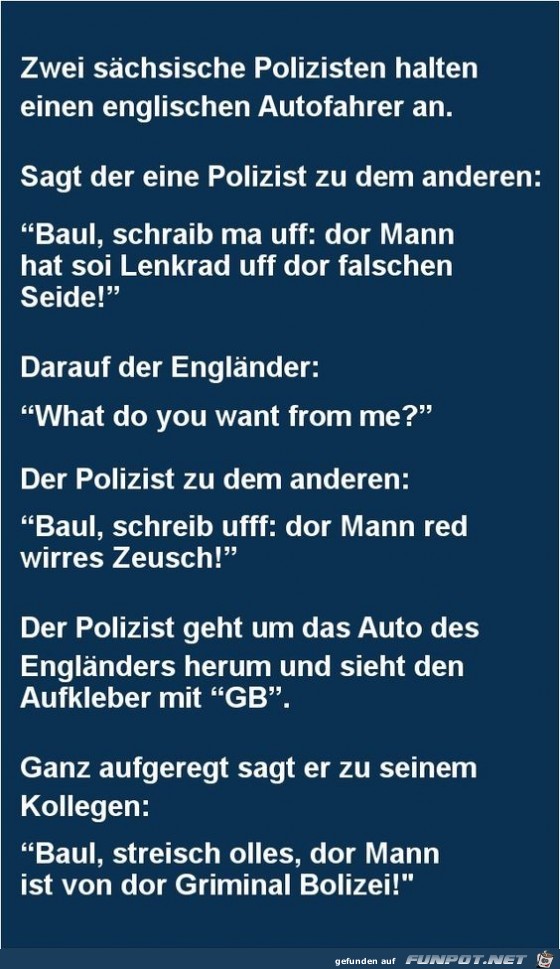 zwei sächsische Polizisten... zwei sächsische Polizisten...