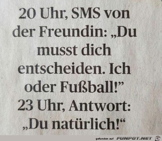 SMS von der Freundin SMS von der Freundin