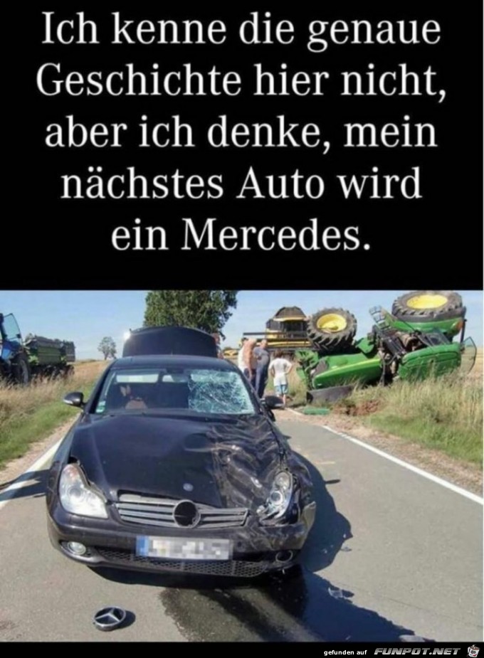 Das nchste Auto wird ein Mercedes