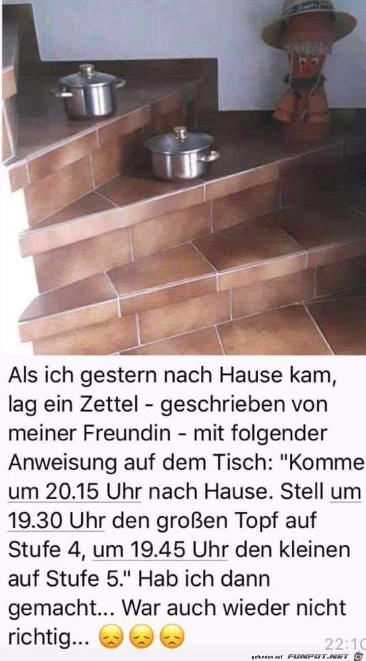 Mann kocht....