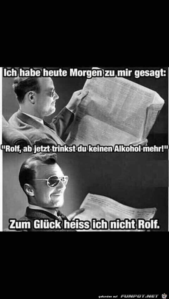 Kein Alkohol mehr