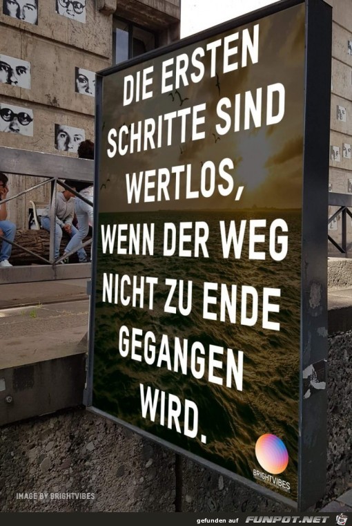 die ersten Schritte