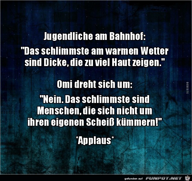 Jugendliche am Bahnhof:.... Jugendliche am Bahnhof:....