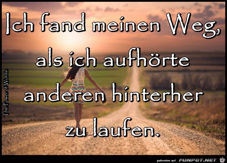 Fand meinen Weg