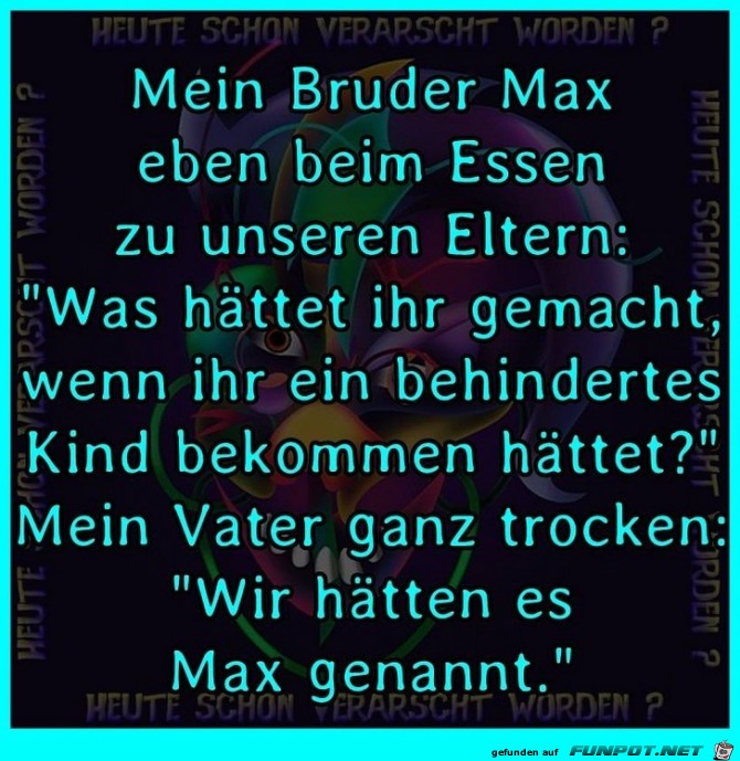 Max beim Essen Max beim Essen