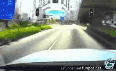 Das kommt davon wenn man über Rot fährt Das kommt davon wenn man über Rot fährt