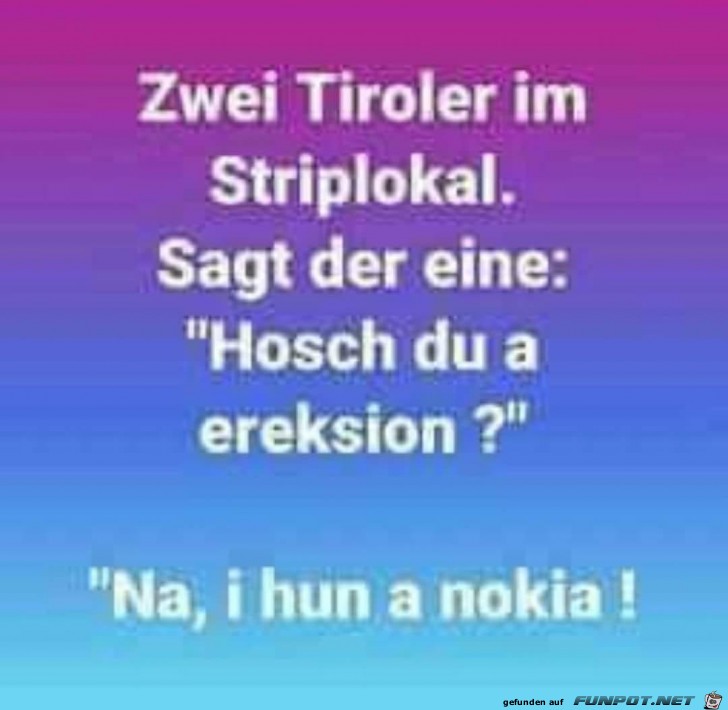 2 Tiroler im Striplokal