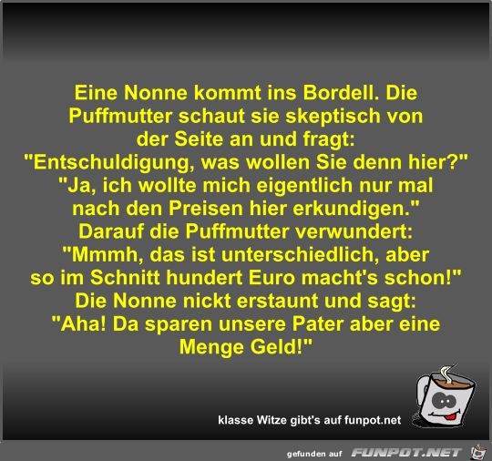 Eine Nonne kommt ins Bordell Eine Nonne kommt ins Bordell