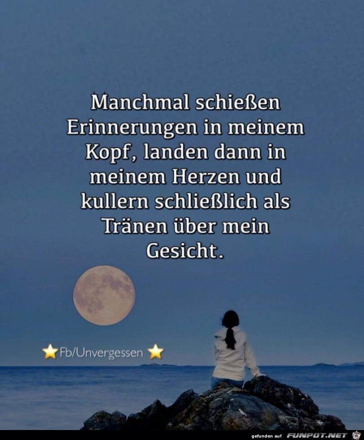 manchmal schiessen Erinnerungen