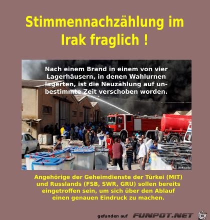 Nachzaehlung im Irak Nachzaehlung im Irak