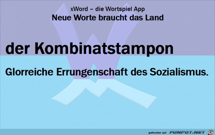 Neue-Worte-Kombinatstampon