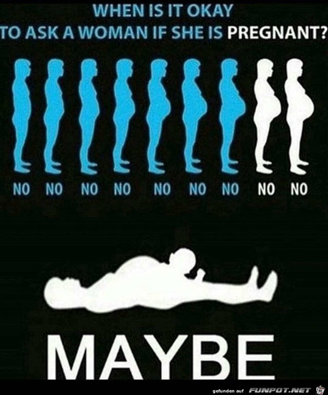 Wann darf man nach Schwangerschaft fragen