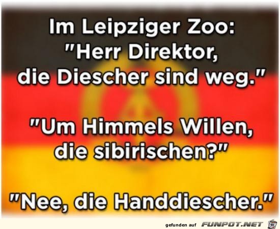im Leipziger Zoo:...