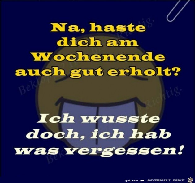 Gut erholt Gut erholt