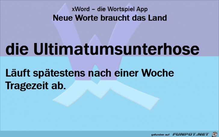 Neue-Worte-Ultimatumsunterhose Neue-Worte-Ultimatumsunterhose