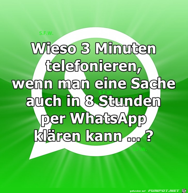 Wieso 3 Minuten