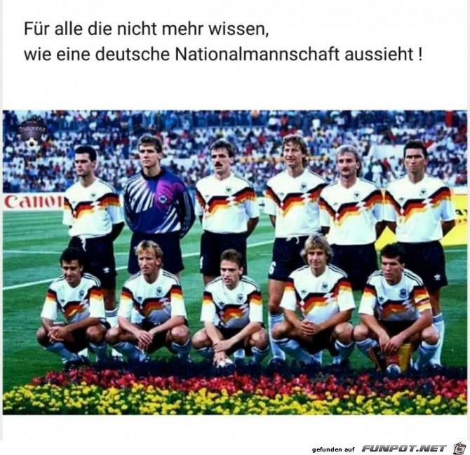 deutsche fussballmannschaft von damals