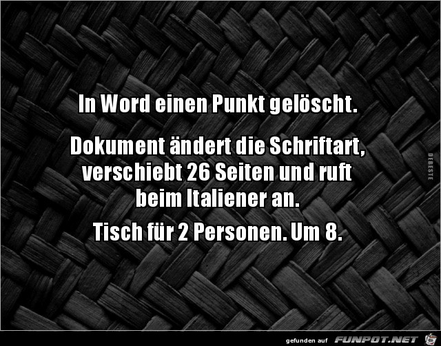 Word macht immer wieder Freude Word macht immer wieder Freude