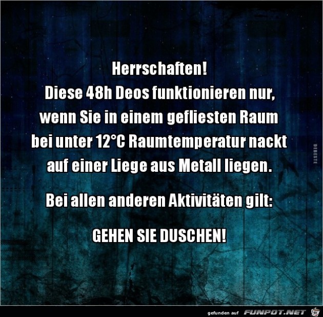 Geh duschen Geh duschen